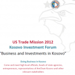 Doing Business and Investment in Kosovo: Conference in Washington DC